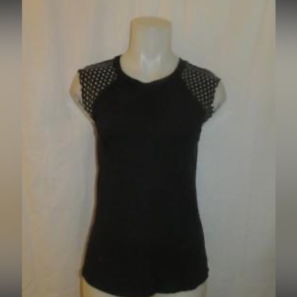 Bailey 44 Sleeveless Top Leather Shoulders